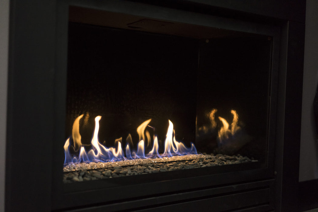 Sierra Flame Bradley 36" Natural Gas Fireplace BRADLEY-36-NG - flame and media detail