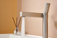 Brushed gold or Brushed Nickel or Matte Black Or Rose Gold single handle brass bathroom faucet with pop up drain - view 20