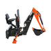 Skid Steer Backhoe 8ft Digging Depth, 16” Bucket Included,70°  Left/Right Swivel Rotation SBH50