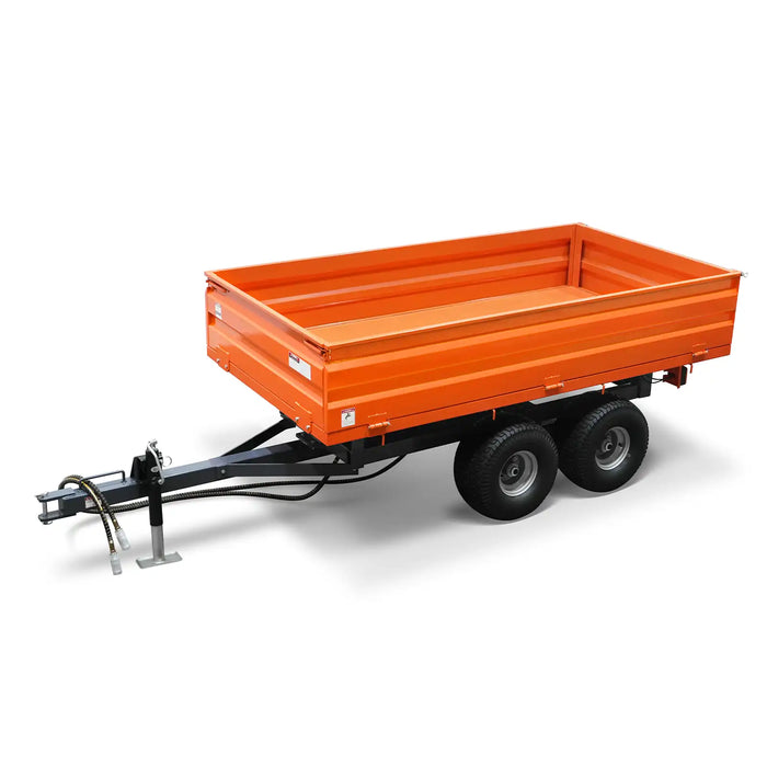 3-Point PTO Stump Grinder & 2-Ton Heavy-Duty Dump Trailer Combo, SG24 & DT4X8