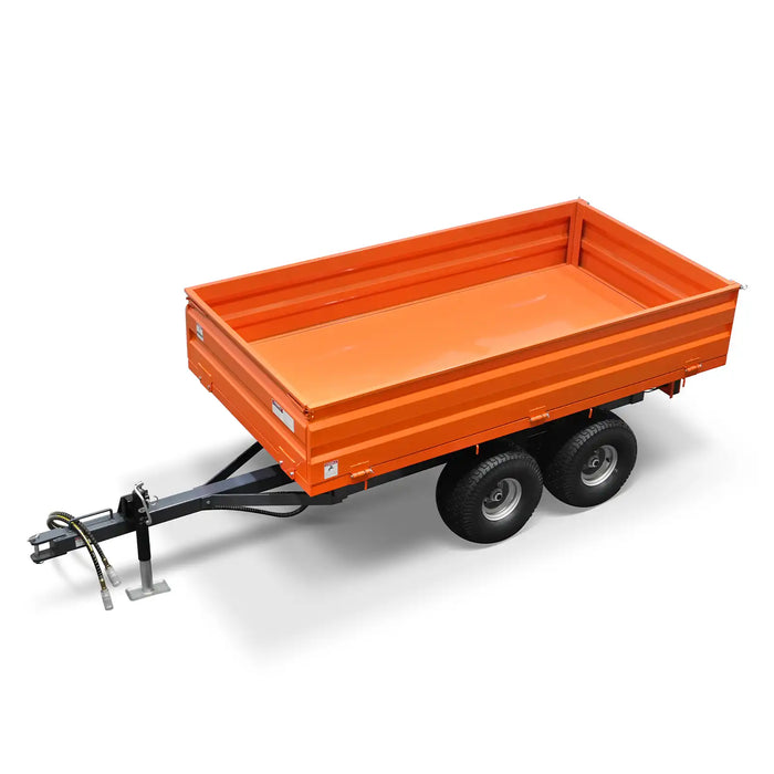 3-Point PTO Stump Grinder & 2-Ton Heavy-Duty Dump Trailer Combo, SG24 & DT4X8