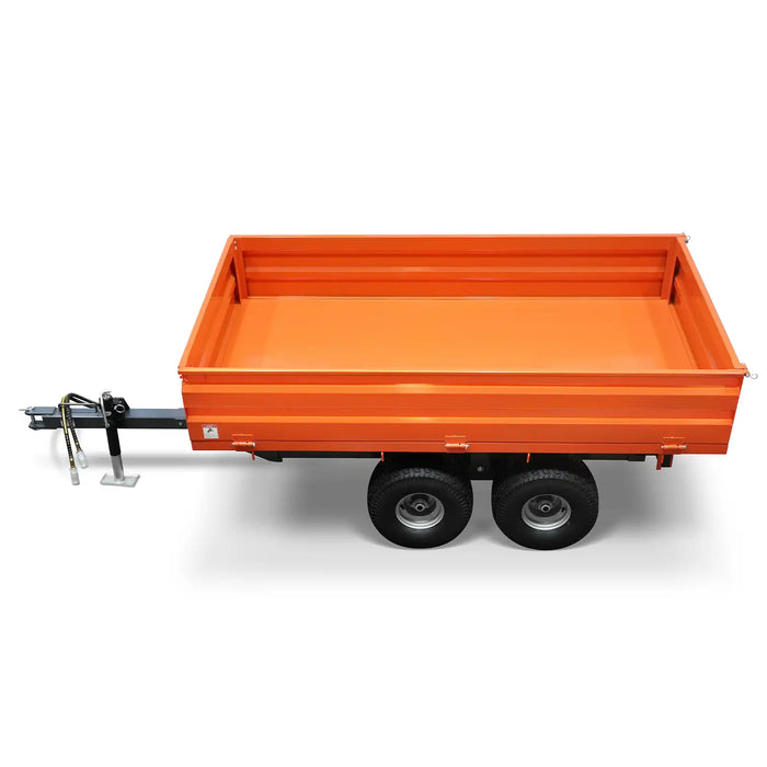 3-Point PTO Stump Grinder & 2-Ton Heavy-Duty Dump Trailer Combo, SG24 & DT4X8