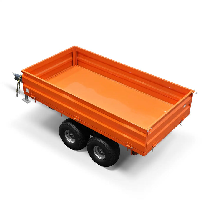 3-Point PTO Stump Grinder & 2-Ton Heavy-Duty Dump Trailer Combo, SG24 & DT4X8