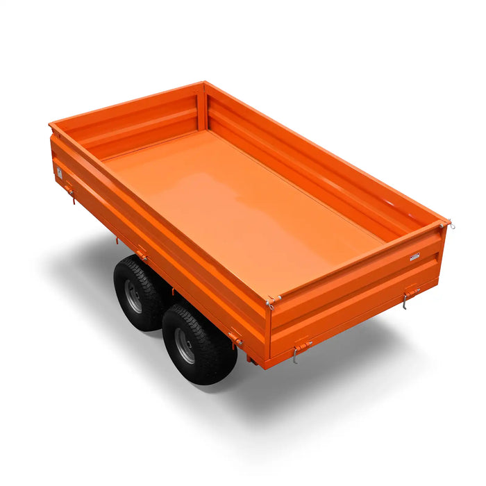 3-Point PTO Stump Grinder & 2-Ton Heavy-Duty Dump Trailer Combo, SG24 & DT4X8
