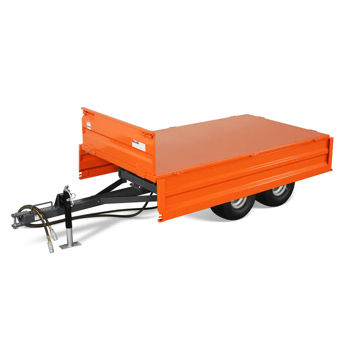 3-Point PTO Stump Grinder & 2-Ton Heavy-Duty Dump Trailer Combo, SG24 & DT4X8