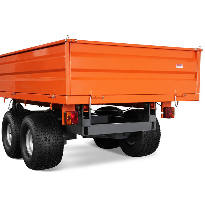 3-Point PTO Stump Grinder & 2-Ton Heavy-Duty Dump Trailer Combo, SG24 & DT4X8
