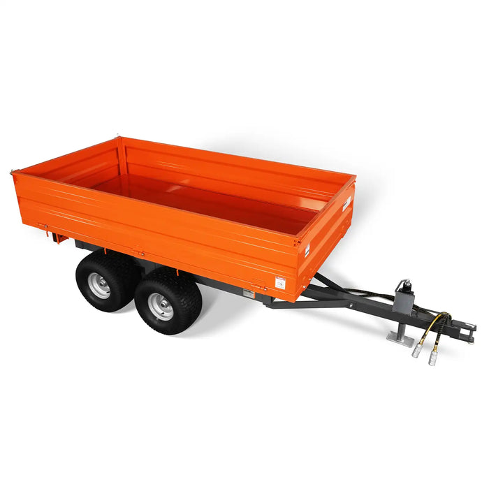 3-Point PTO Stump Grinder & 2-Ton Heavy-Duty Dump Trailer Combo, SG24 & DT4X8