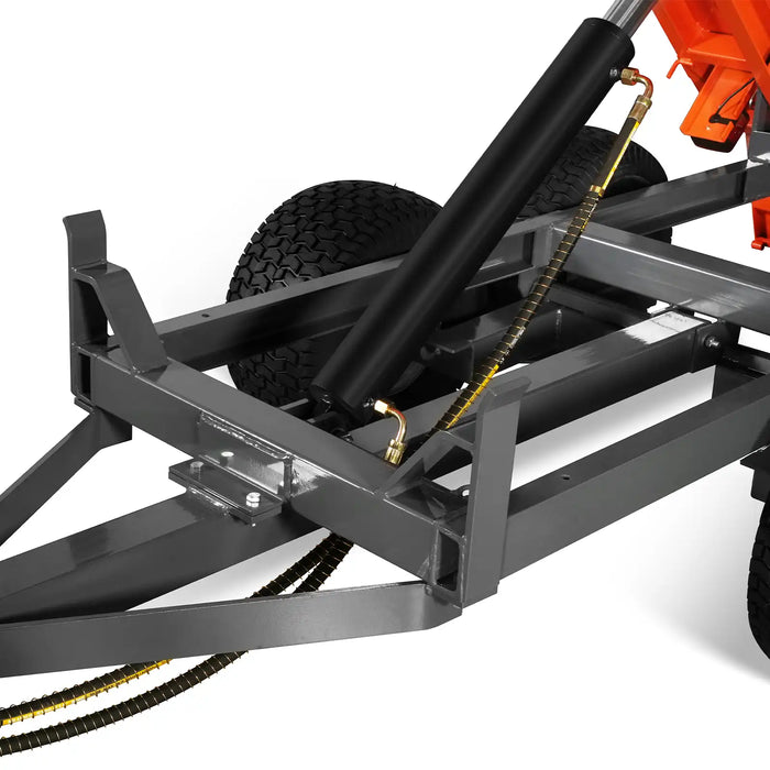 3-Point PTO Stump Grinder & 2-Ton Heavy-Duty Dump Trailer Combo, SG24 & DT4X8