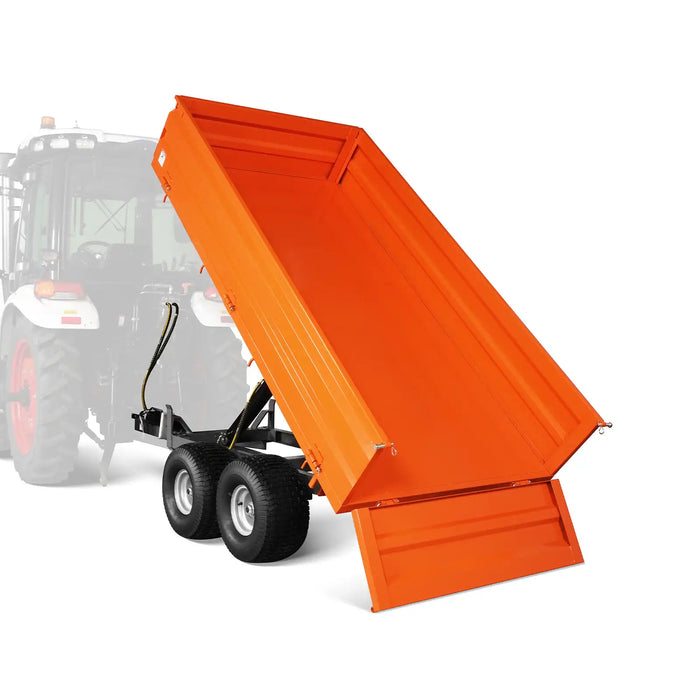 3-Point PTO Stump Grinder & 2-Ton Heavy-Duty Dump Trailer Combo, SG24 & DT4X8