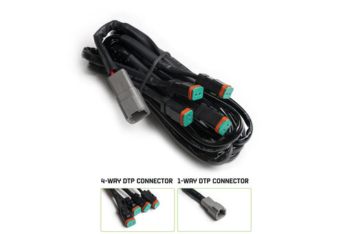 DV8 Offroad 4-Way 1-DTP to 4-DTP Plug Harness – image 1 of 10