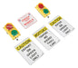 Vestil DTS-5-LED-12DC Polypropylene Traffic System Stop Go Set 12V LED 3-3/4 in. x 6-1/2 in. x 11-1/2 in. Yellow