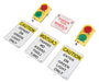 Vestil DTS-5-LED-12DC polypropylene traffic system stop go set - view 2