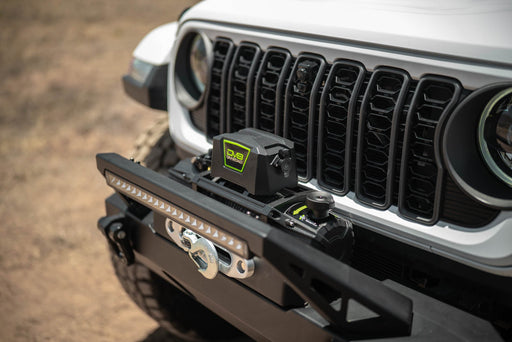 DV8 Offroad Xtract 12k Synthetic Rope Winch – installed on vehicle, image 2 of 16
