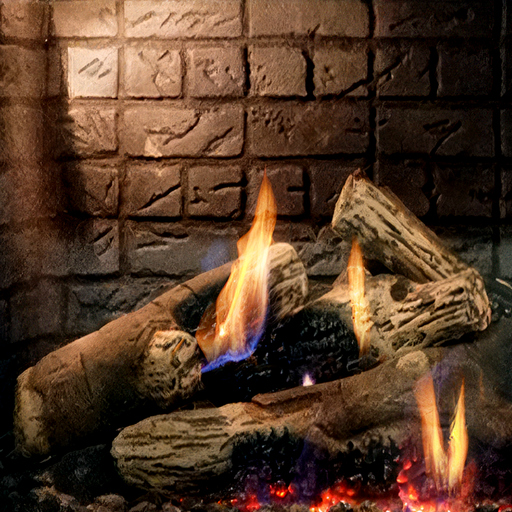 Empire Traditional Maple log set for the McKinley 60 linear fireplace
