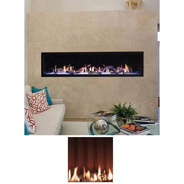 Empire Boulevard 72 Inch Direct Vent Linear Gas Fireplace - DVLL72BP
