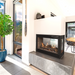 Empire Tahoe Premium 36 peninsula with banded brick and logs