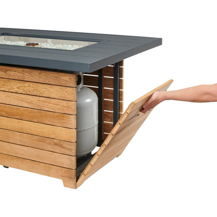 The Outdoor Greatroom Darien Rectangular Gas Fire Pit Table | DAR-1224