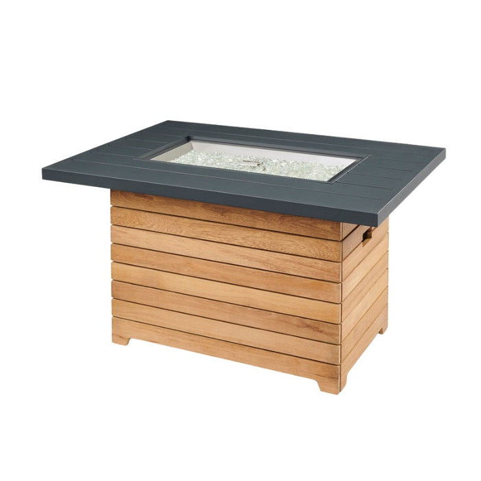 The Outdoor Greatroom Darien Rectangular Gas Fire Pit Table | DAR-1224