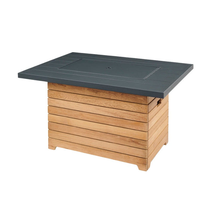 The Outdoor Greatroom Darien Rectangular Gas Fire Pit Table | DAR-1224