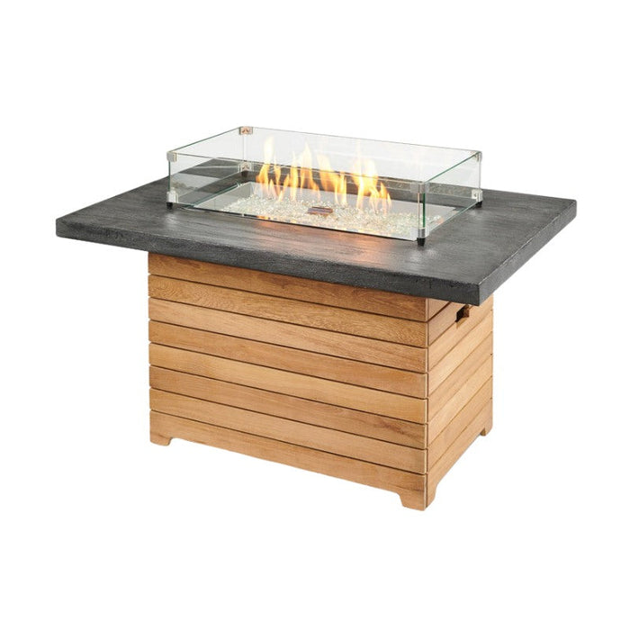 The Outdoor Greatroom Darien Rectangular Gas Fire Pit Table | DAR-1224