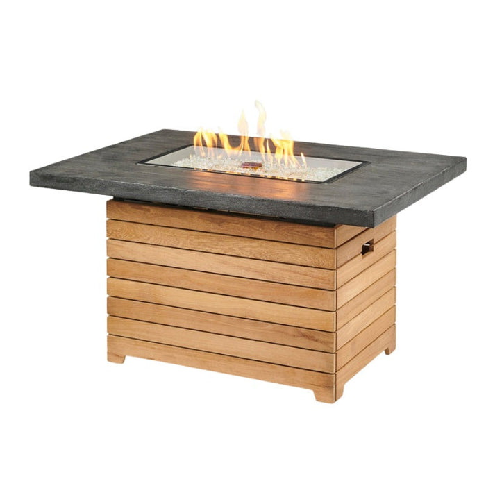 The Outdoor Greatroom Darien Rectangular Gas Fire Pit Table | DAR-1224