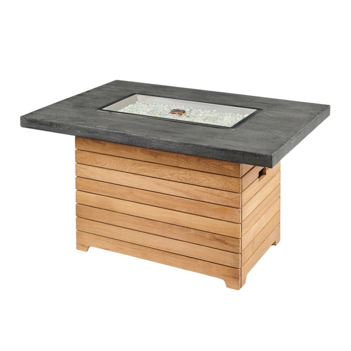 The Outdoor Greatroom Darien Rectangular Gas Fire Pit Table | DAR-1224