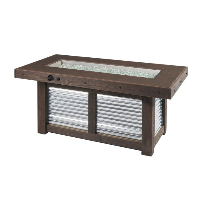 The Outdoor Greatroom Denali Brew Linear Gas Fire Pit Table | DENBR-1242