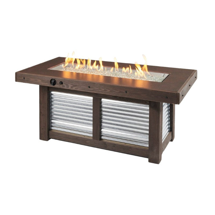 The Outdoor Greatroom Denali Brew Linear Gas Fire Pit Table | DENBR-1242