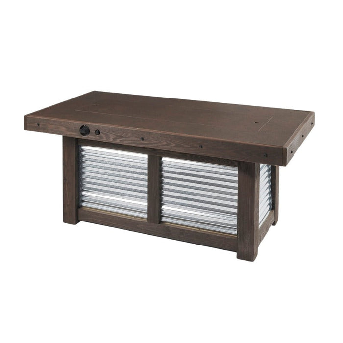 The Outdoor Greatroom Denali Brew Linear Gas Fire Pit Table | DENBR-1242