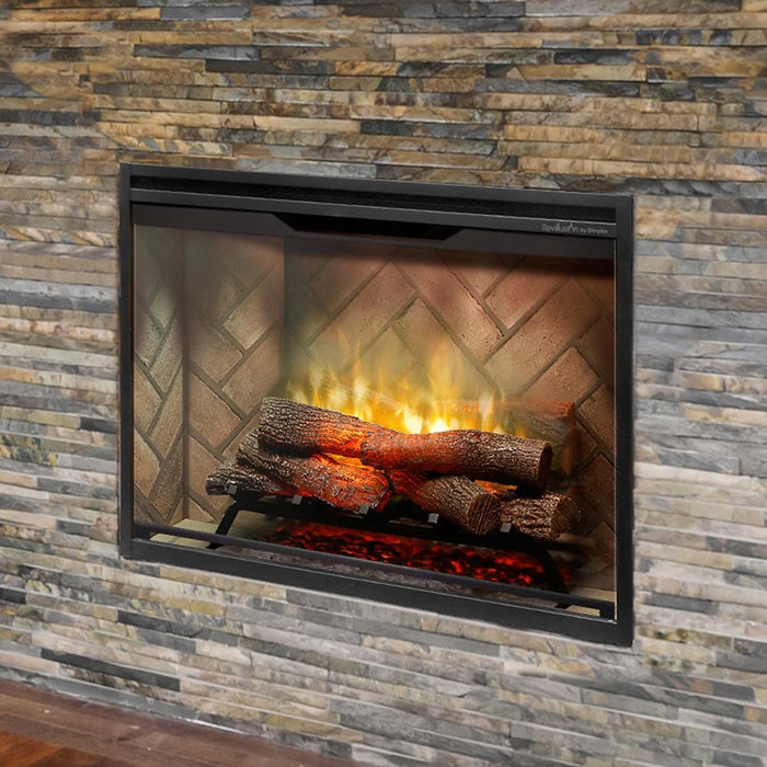 Dimplex 36" Revillusion Built-In Electric Firebox Herringbone Brick RBF36-FG