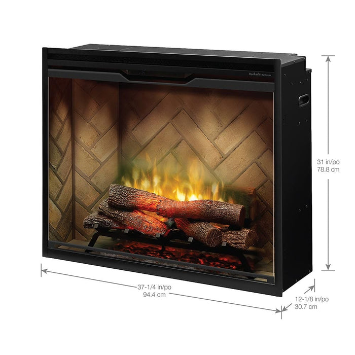 Dimplex 36" Revillusion Portrait Electric Firebox Herringbone Brick RBF36P-FG