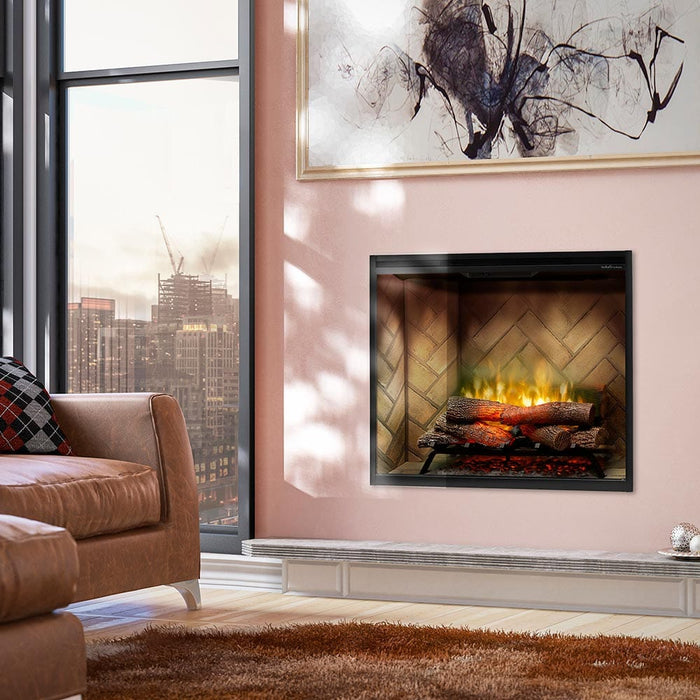 Dimplex 36" Revillusion Portrait Electric Firebox Herringbone Brick RBF36P-FG