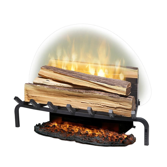 25-in Revillusion Fresh Cut Electric Fireplace Log Set w/ Ashmat (RLG20FC) - angle view