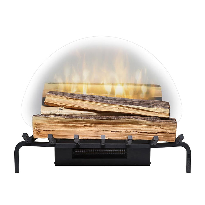 25-in Revillusion Fresh Cut Electric Fireplace Log Set w/ Ashmat (RLG20FC) - detail close-up
