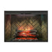 Herringbone brick interior detail on the Dimplex Revillusion 42 built-in electric firebox