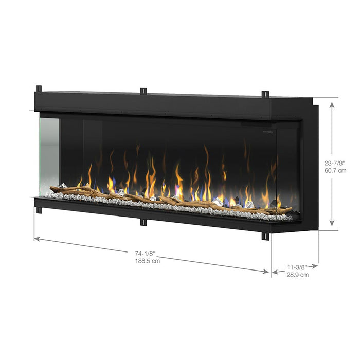 Dimplex IgniteXL Bold 74-In Smart Linear Electric Fireplace XLF7417-XD Dimplex