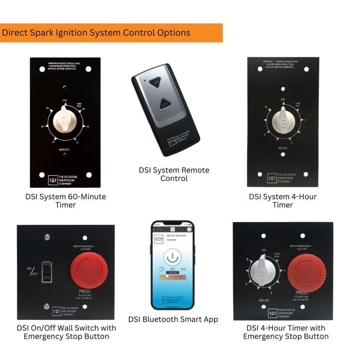 The Outdoor Greatroom Key Largo Linear Gas Fire Pit Table | KL-1242