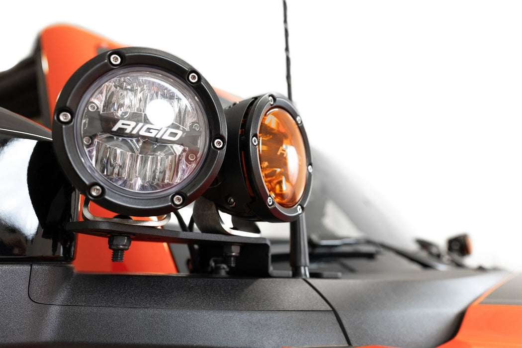 ADD 2021-2026 Ford Bronco & Bronco Raptor Dual Ditch Light Brackets – installed on vehicle, image 8 of 14
