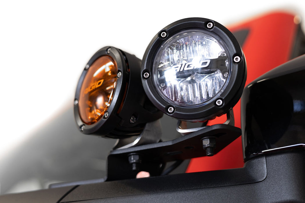 ADD 2021-2026 Ford Bronco & Bronco Raptor Dual Ditch Light Brackets – installed on vehicle, image 12 of 14