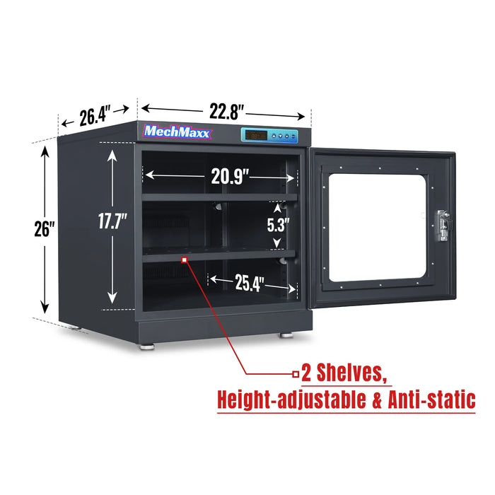20-60% RH Electronic Dry Cabinet 210L ESD Desiccator Cabinet Low Humidity Storage,  EDC210A