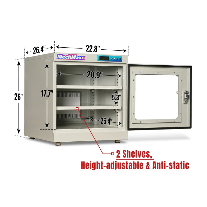 20-60% RH Electronic Dry Cabinet 210L ESD Desiccator Cabinet Low Humidity Storage, EDC210A
