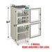 20-60% RH Electronic Dry Cabinet 540L ESD Desiccator Cabinet Low Humidity Storage,  White,  EDC540AW