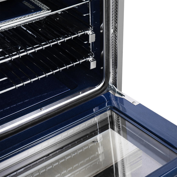 Forno Massimo 36-Inch Freestanding Dual Fuel Range with 6 Burners & 5.36 Cu. Ft. Convection Oven in White with Antique Brass Handle (FFSGS6125-36WHT)