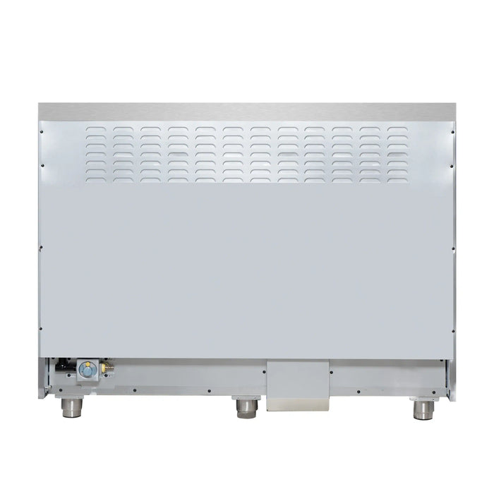 Forno Massimo 48-Inch Freestanding Dual Fuel Range with 8 Burners & 6.58 Cu. Ft. Convection Oven in Black with Antique Brass Trim (FFSGS6125-48BLK)