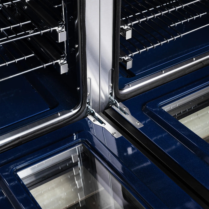 Forno Massimo 48-Inch Freestanding Dual Fuel Range with 8 Burners & 6.58 Cu. Ft. Convection Oven in Black with Antique Brass Trim (FFSGS6125-48BLK)