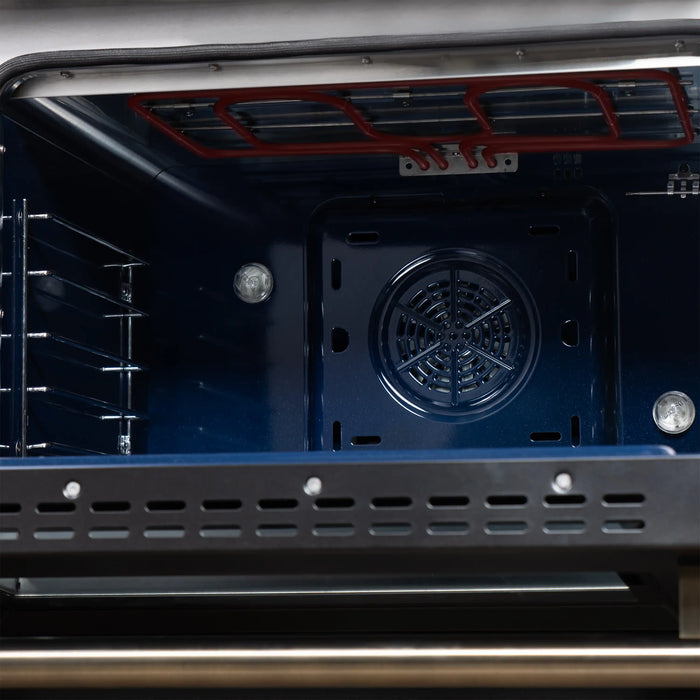 Forno Massimo 48-Inch Freestanding Dual Fuel Range with 8 Burners & 6.58 Cu. Ft. Convection Oven in Black with Antique Brass Trim (FFSGS6125-48BLK)