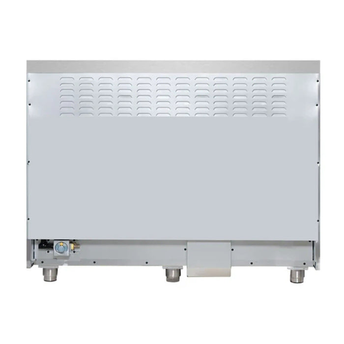 Forno Massimo 48-Inch Freestanding Dual Fuel Range with 8 Burners & 6.58 Cu. Ft. Convection Oven in White with Antique Brass Trim (FFSGS6125-48WHT)