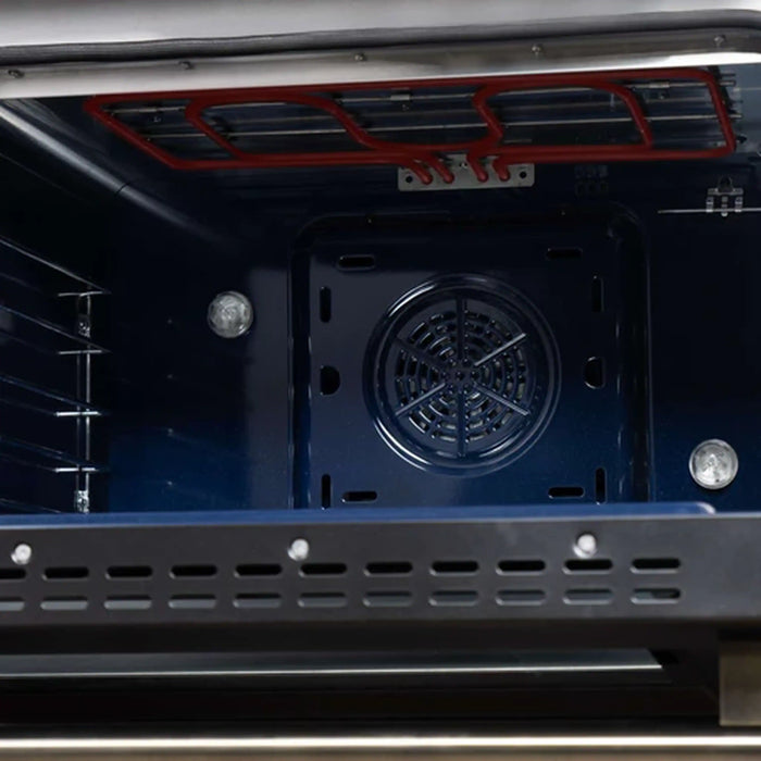 Forno Massimo 48-Inch Freestanding Dual Fuel Range with 8 Burners & 6.58 Cu. Ft. Convection Oven in White with Antique Brass Trim (FFSGS6125-48WHT)