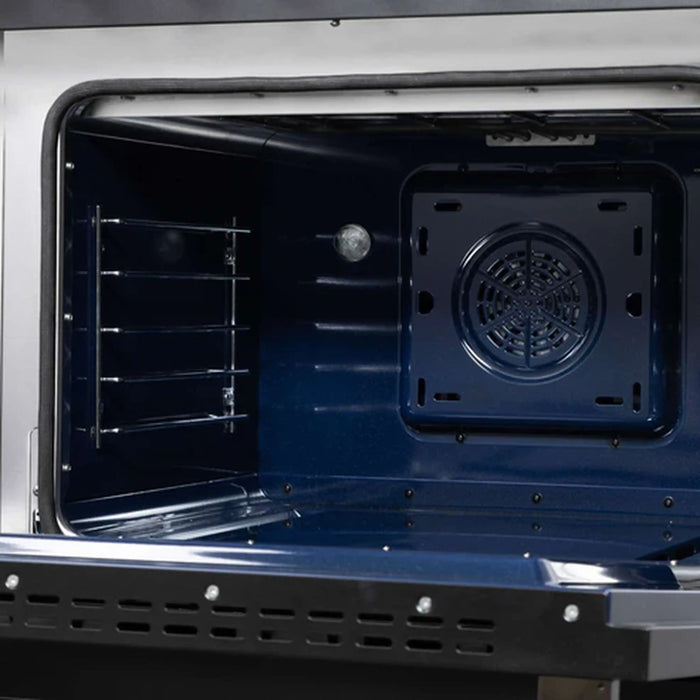 Forno Massimo 48-Inch Freestanding Dual Fuel Range with 8 Burners & 6.58 Cu. Ft. Convection Oven in White with Antique Brass Trim (FFSGS6125-48WHT)