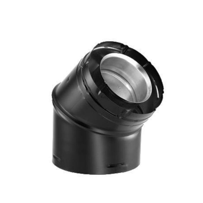 Duravent 4" x 6-5/8" DirectVent Pro 45°  Elbow (black) | 46DVA-E45B